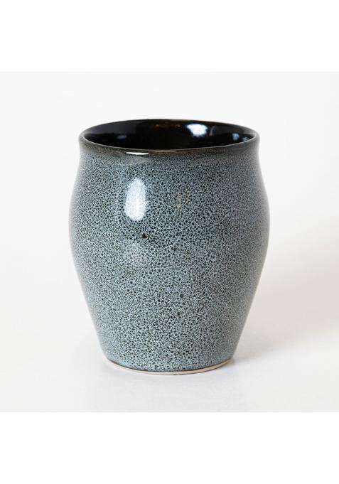 KALAKRITI Grey Speckled Ceramic Kulhad Clay Tea Cup | 100 ml | 3.4 fl oz | Pack of 2