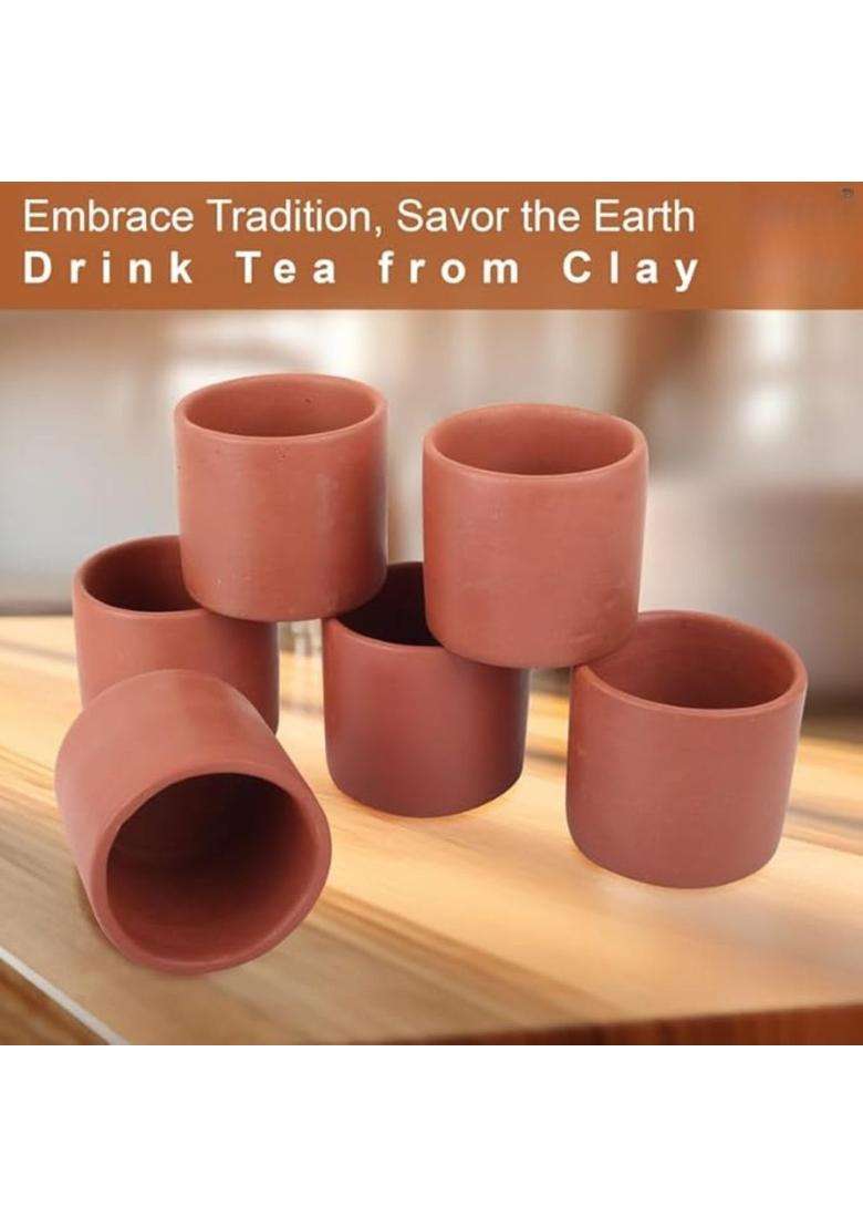 Bhanvi Mitti Ke Kullad | 6-Piece Set | Handcrafted - Indya