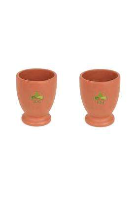 KSI Earthen Clay Water Glass | 250 ml | 8.5 fl oz | 2-Piece Set