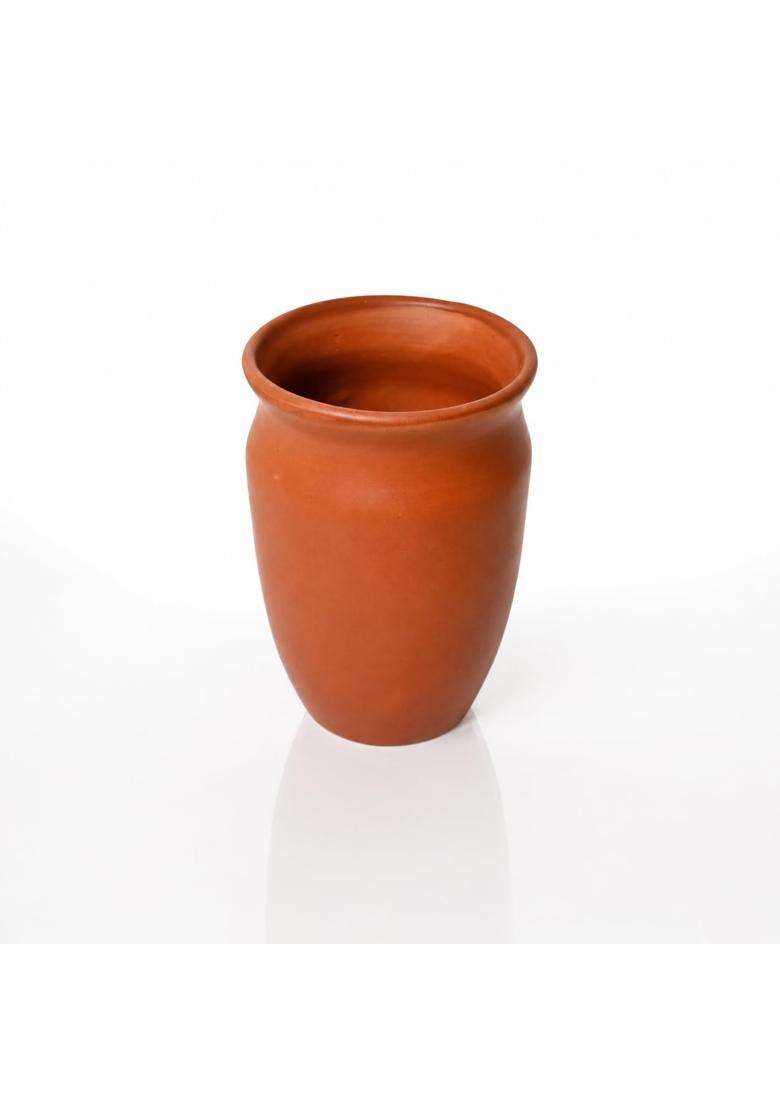KALAKRITI Natural Terracotta Drinking Tumbler | 500 ml | 16.9 fl oz | Pack of 2 | Handcrafted - Indya