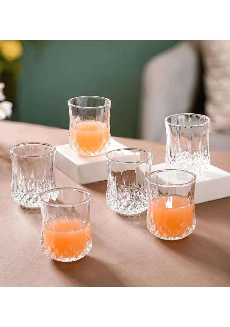 Nestasia Juice Glasses | 200 ml | 6.8 fl oz | 6-Piece Set - Indya