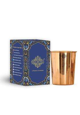 INDIAN ART VILLA Copper Glass Tumbler Cup | 300 ml | 10.1 fl oz