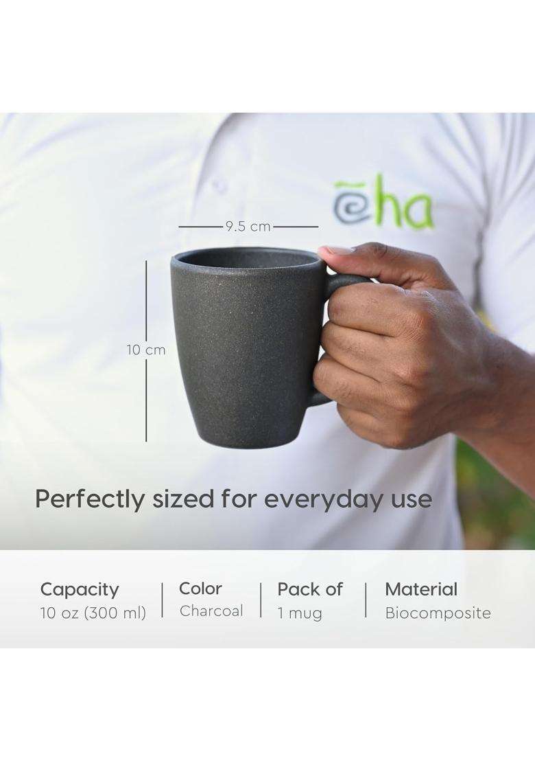 Eha Earth-Friendly Classic Coffee Mug Made with Rice Husk | 300 ml | 10.1 fl oz - Indya