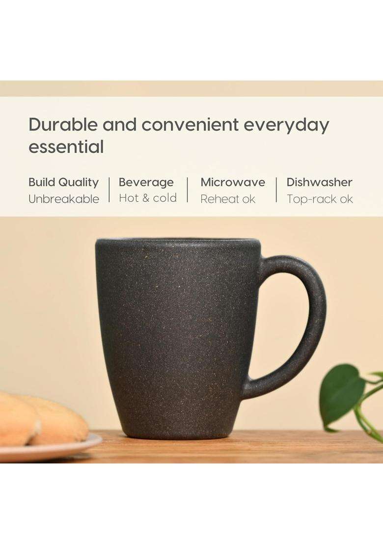 Eha Earth-Friendly Classic Coffee Mug Made with Rice Husk | 300 ml | 10.1 fl oz - Indya