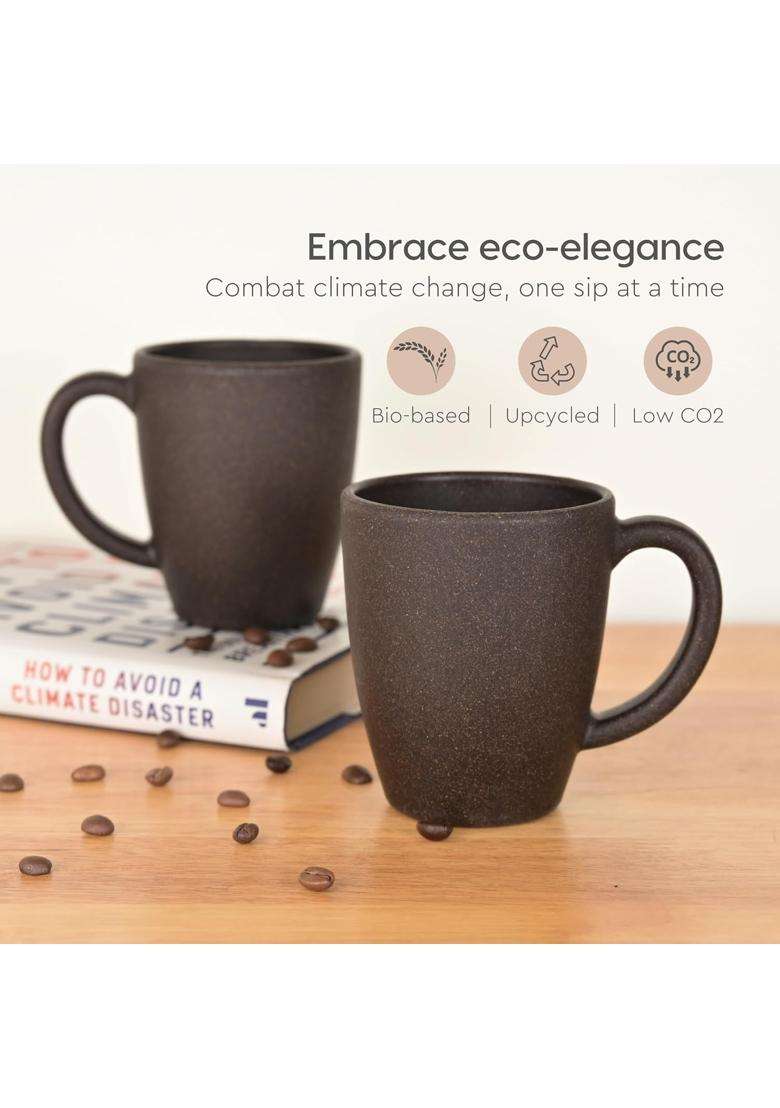 Eha Earth-Friendly Classic Coffee Mug Made with Rice Husk | 300 ml | 10.1 fl oz - Indya