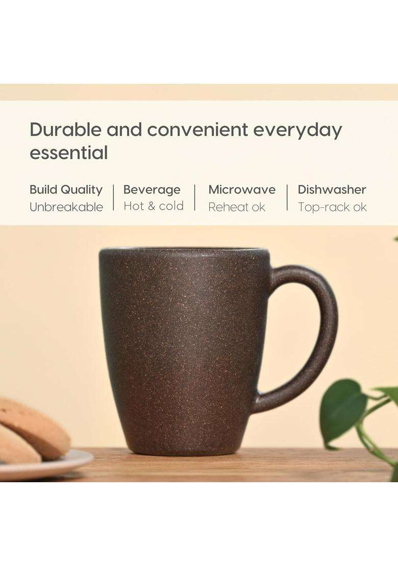 Eha Earth-Friendly Classic Coffee Mug Made with Rice Husk | 300 ml | 10.1 fl oz - Indya