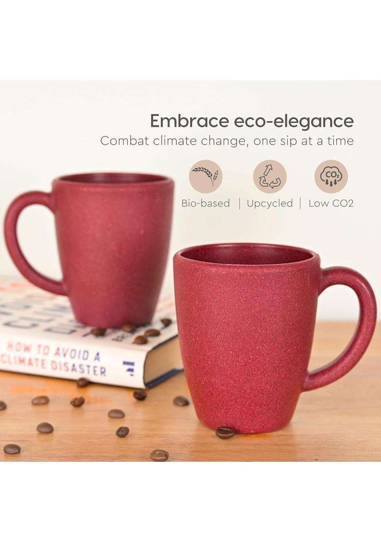 Eha Earth-Friendly Classic Coffee Mug Made with Rice Husk | 300 ml | 10.1 fl oz - Indya