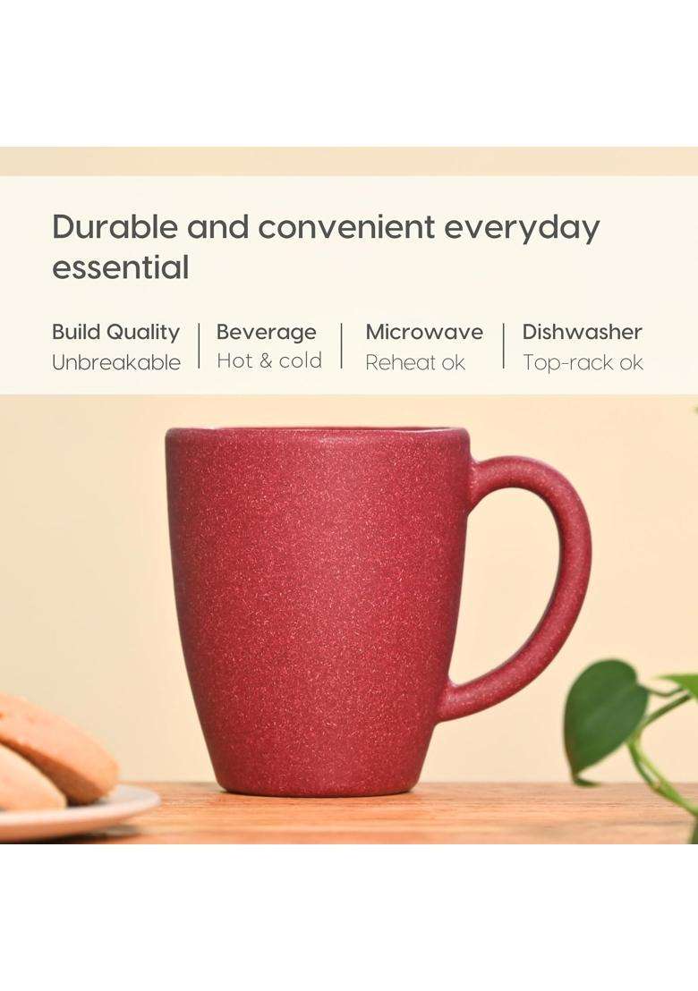 Eha Earth-Friendly Classic Coffee Mug Made with Rice Husk | 300 ml | 10.1 fl oz - Indya