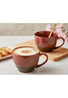 Bodhi House Handmade Large Ceramic Coffee Mug | 500 ml | 16.9 fl oz | Pack of 2