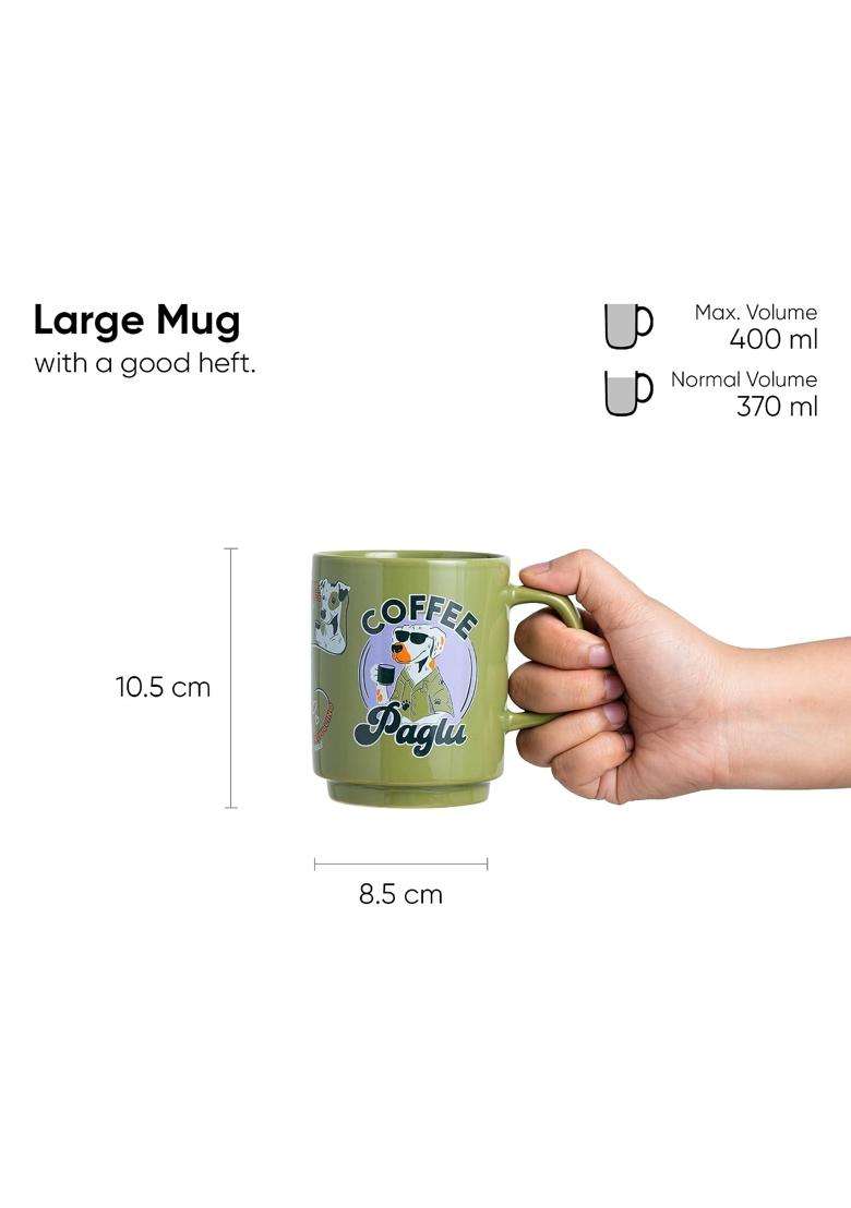 Shay Ceramic Mug | 300 ml | 10.1 fl oz | Microwave Safe - Indya