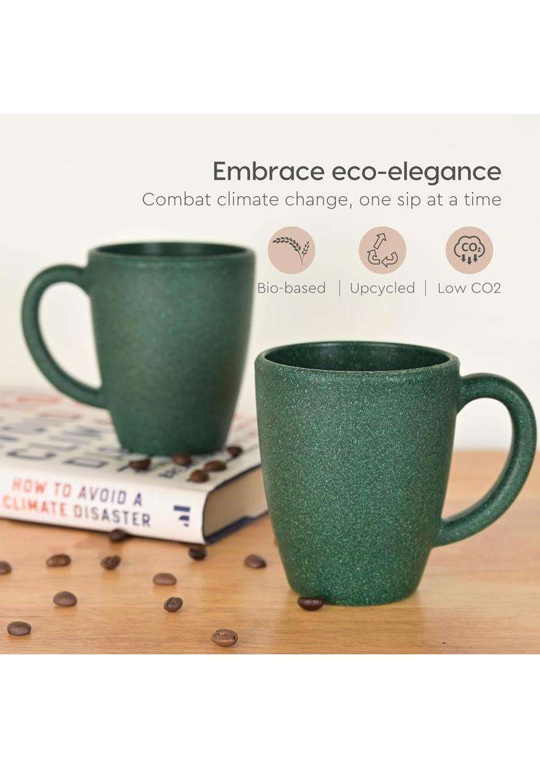 Eha Earth-Friendly Classic Coffee Mug Made with Rice Husk | 300 ml | 10.1 fl oz - Indya