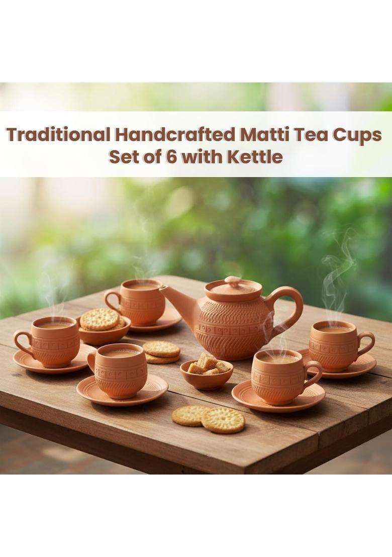 KSI Handmade Terracotta Tea Set | Non-Toxic - Indya