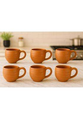 Clay Root Terracotta Coffee Cup | 6-Piece Set | Handcrafted