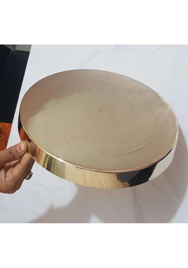 Pure Source India Dinner Thali Platter Set Bronze | 300 ml | 10.1 fl oz | 2-Piece Set - Indya