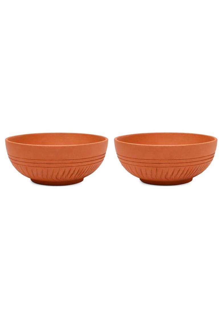 KSI Terracotta Bowl Set | Non-Toxic | Handcrafted - Indya