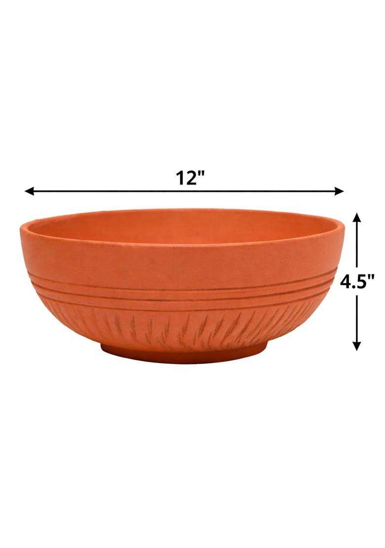 KSI Terracotta Bowl Set | Non-Toxic | Handcrafted - Indya