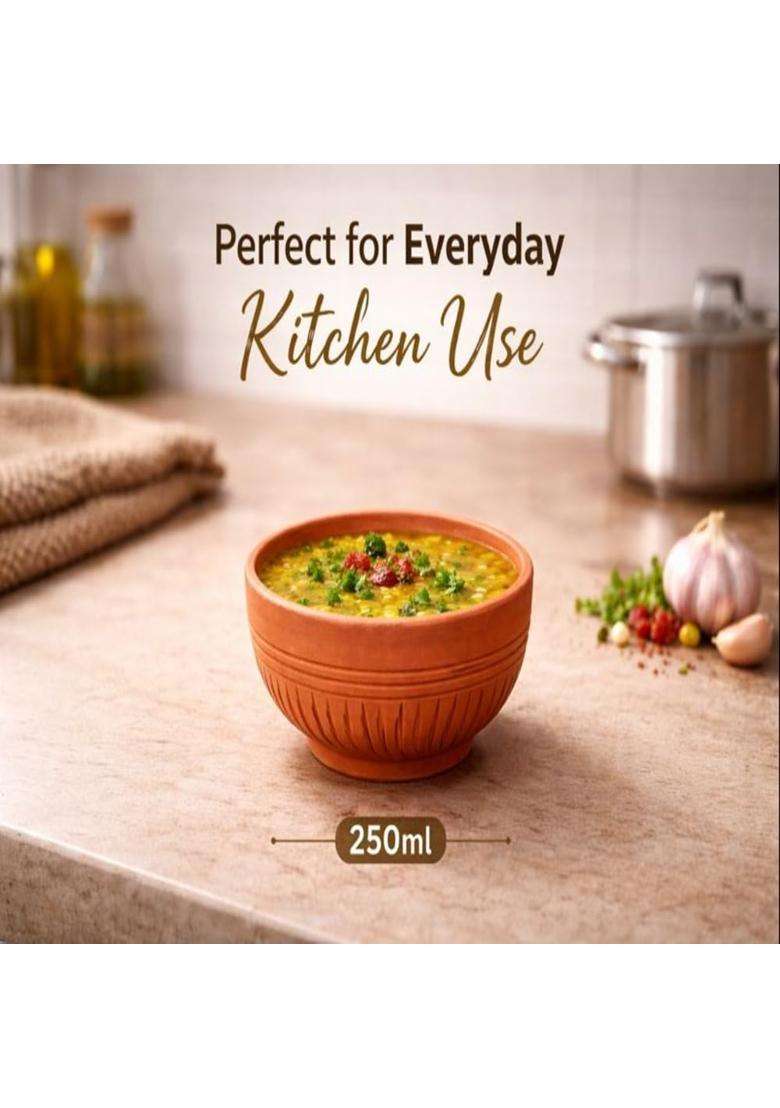 KSI Terracotta Bowl Set | Non-Toxic | Handcrafted - Indya