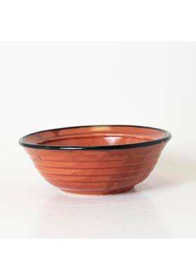 KALAKRITI Rustic Terracotta Ceramic Serving Bowl | 200 ml | 6.8 fl oz | Microwave Safe