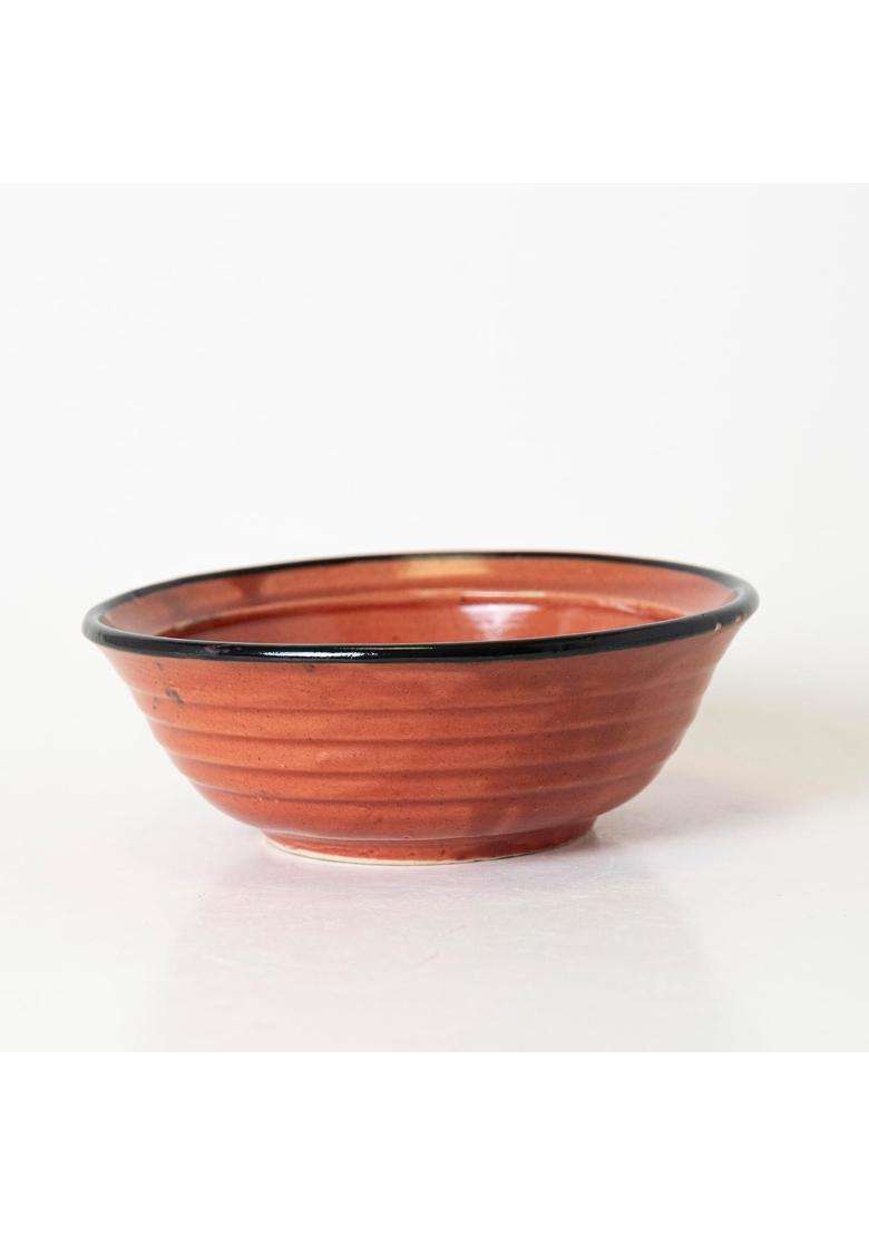 KALAKRITI Rustic Terracotta Ceramic Serving Bowl | 200 ml | 6.8 fl oz | Microwave Safe - Indya