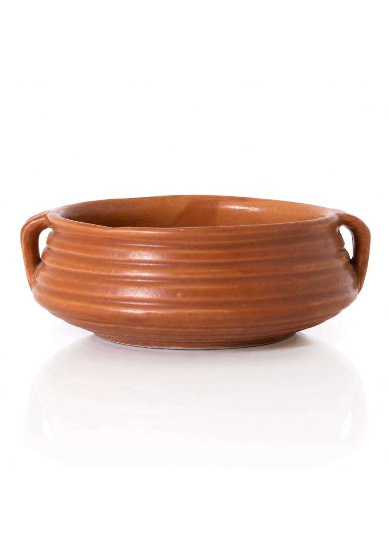 KALAKRITI Rustic Terracotta Ceramic Donga | 400 ml | 13.5 fl oz | Microwave Safe - Indya