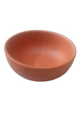 PALVIT CLAY ART GALLERY Terracotta Clay Bowl for Kitchen and Dining | 500 ml | 16.9 fl oz | Handcrafted