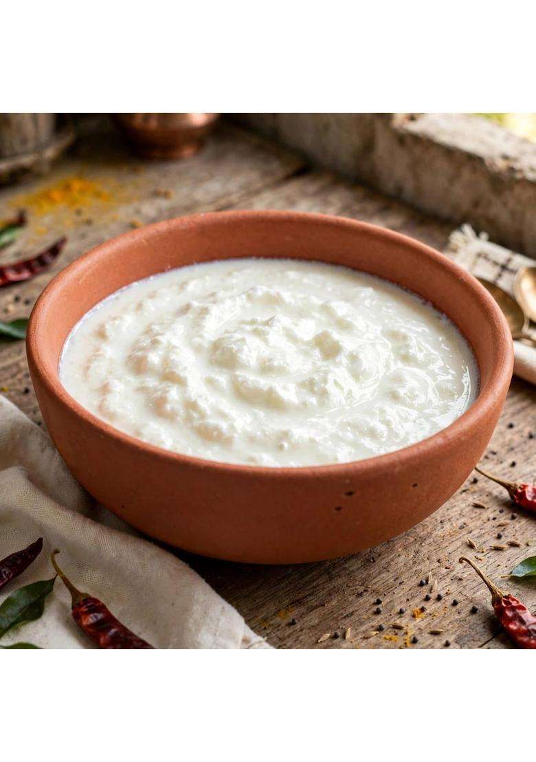 Bhanvi Handmade Terracotta Clay Oven Bowl Curd Pot | 500 ml | 16.9 fl oz - Indya