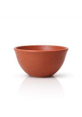KALAKRITI Rustic Terracotta Ceramic Serving Bowl | 200 ml | 6.8 fl oz | Microwave Safe