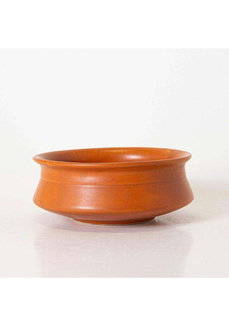KALAKRITI Terracotta Finish Ceramic Donga Without Lid | 500 ml | 16.9 fl oz - Indya