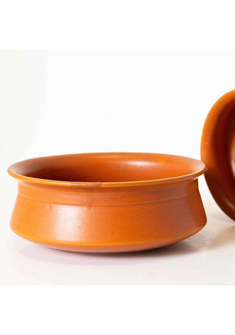 KALAKRITI Terracotta Finish Ceramic Donga Without Lid | 500 ml | 16.9 fl oz - Indya
