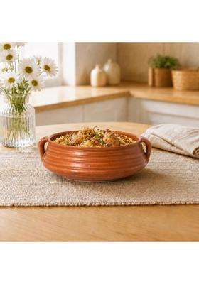 KALAKRITI Rustic Terracotta Ceramic Donga | 400 ml | 13.5 fl oz | Microwave Safe