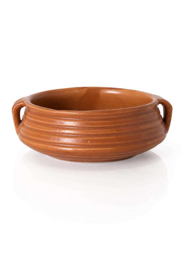 KALAKRITI Rustic Terracotta Ceramic Donga | 400 ml | 13.5 fl oz | Microwave Safe - Indya