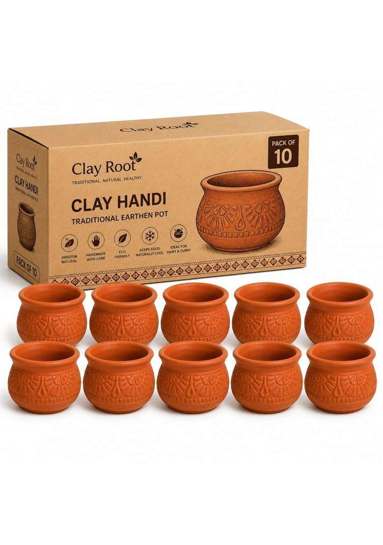 Clay Root Premium Handmade Clay Curry Pot - Indya