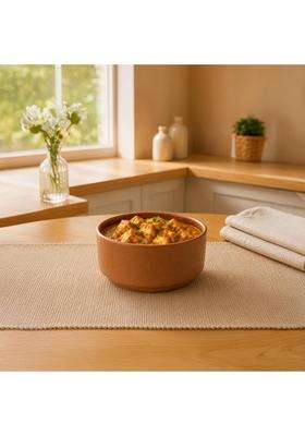 KALAKRITI Rustic Terracotta Ceramic Serving Bowl | 200 ml | 6.8 fl oz | Microwave Safe