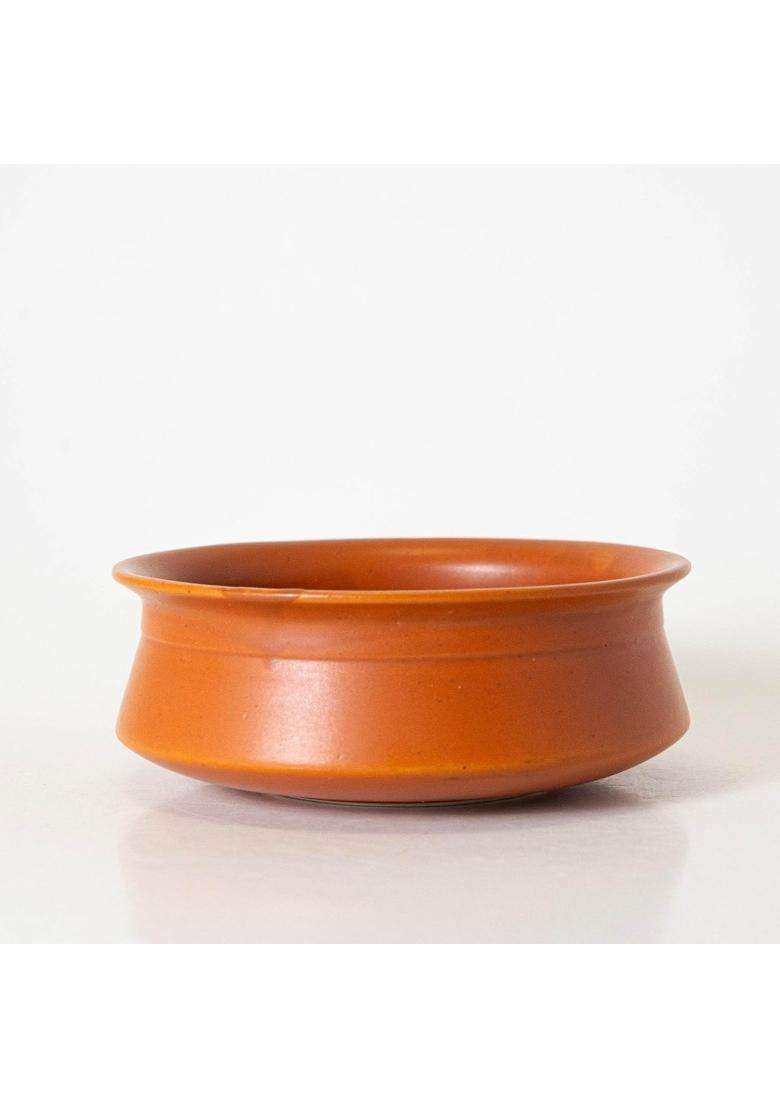 KALAKRITI Terracotta Finish Ceramic Donga Without Lid | 500 ml | 16.9 fl oz | 2-Piece Set - Indya