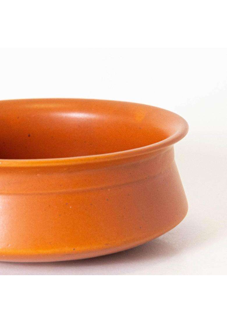 KALAKRITI Terracotta Finish Ceramic Donga Without Lid | 500 ml | 16.9 fl oz | 2-Piece Set - Indya