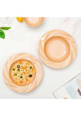 Nestasia Ceramic Pasta Plates | 300 ml | 10.1 fl oz | 2-Piece Set | Dishwasher Safe | Microwave Safe