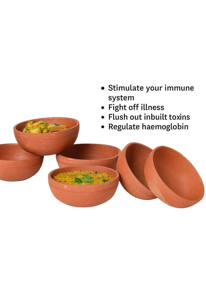 KSI Terracotta Bowl | 2-Piece Set | Non-Toxic | Handcrafted - Indya