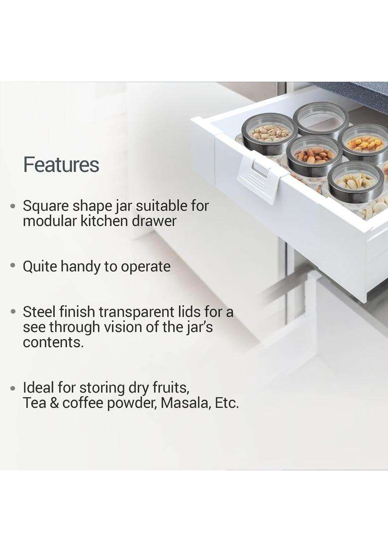 Treo By Milton Cube Storage Containers | 1800 ml | 60.9 fl oz - Indya