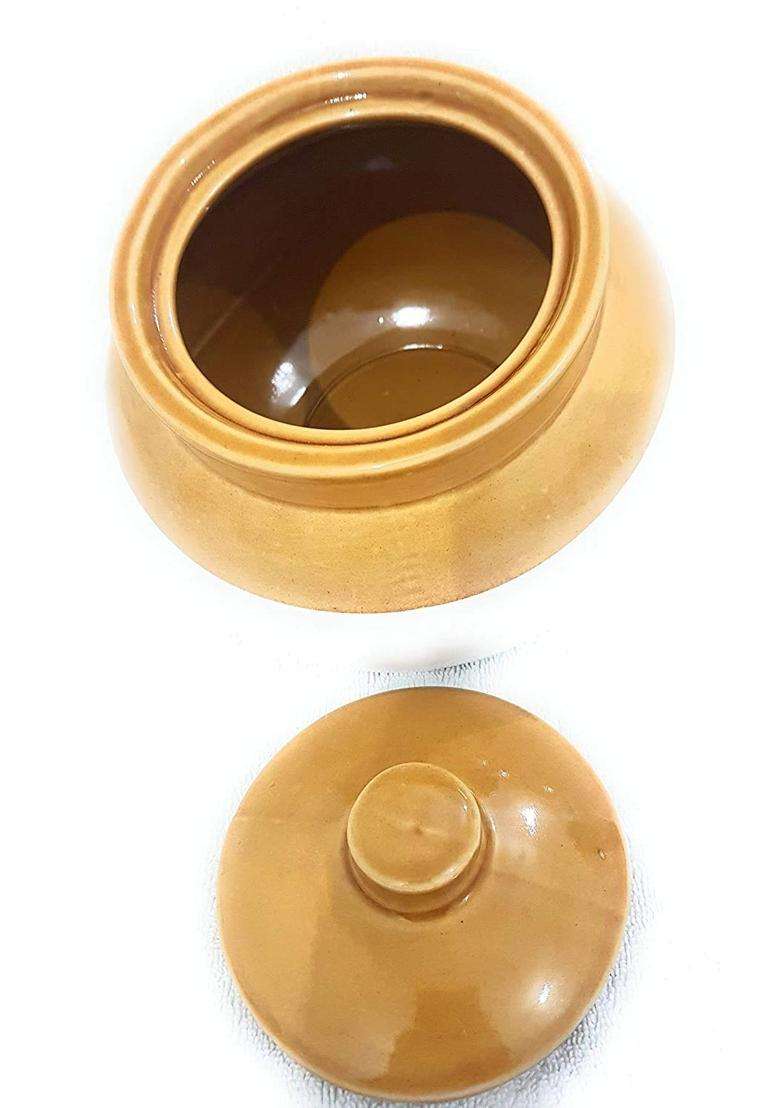 SHRIYAM CRAFT Ceramic Cearmic Pickle Set Lota Water Pot Shape | 500 ml | 16.9 fl oz - Indya