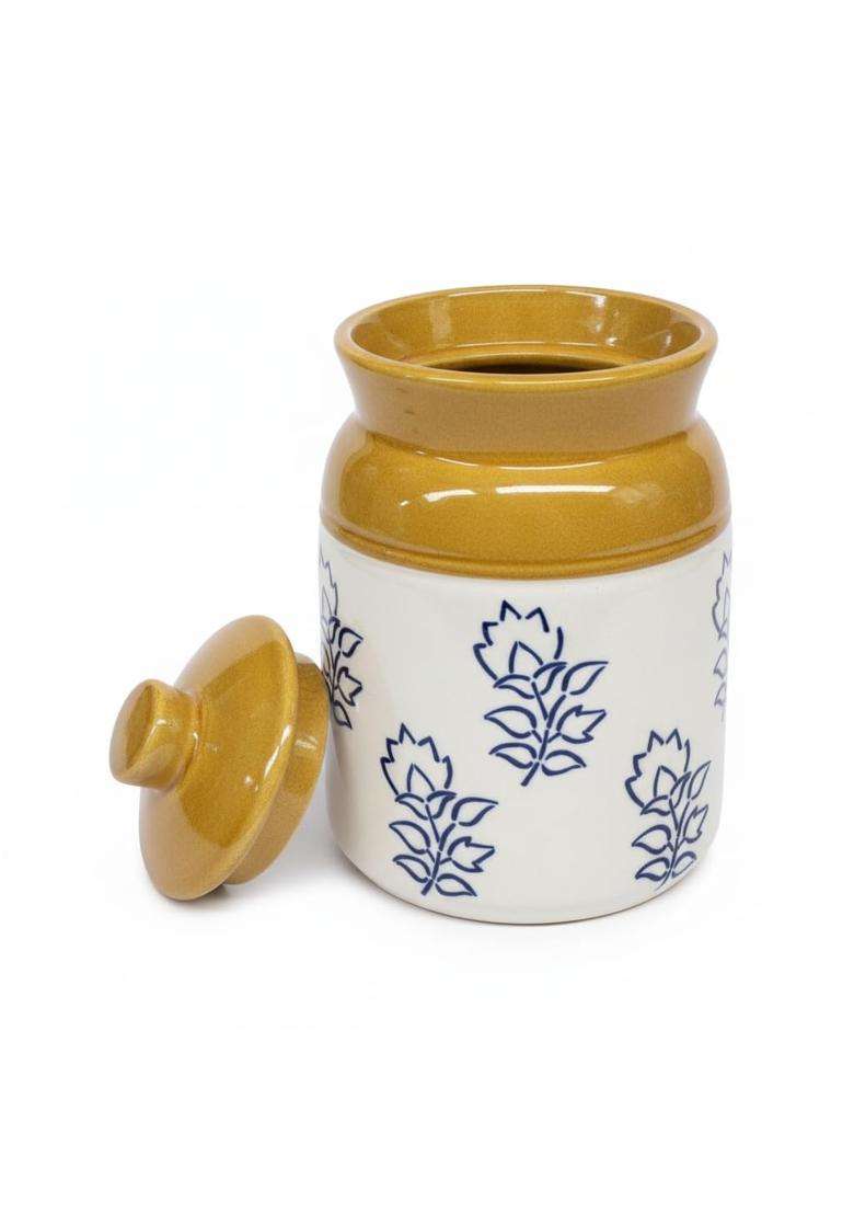 Kraftlik Handicrafts Pickle Jar Set of Each | 1000 ml | 33.8 fl oz | 2-Piece Set | Handcrafted - Indya