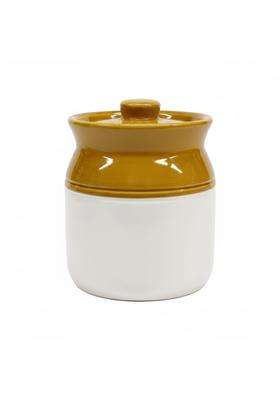 Kraftlik Handicrafts Kreative Homes Ceramic Jars with Lid and Multipurpose Barni for Chutney | 500 ml | 16.9 fl oz