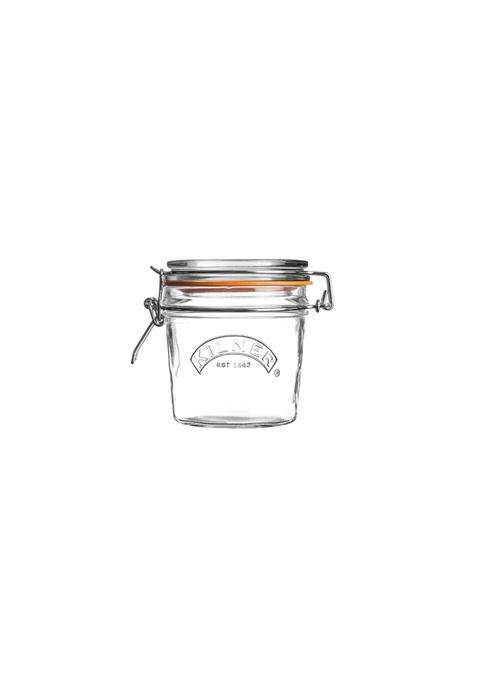 Kilner Premium Round Airtight Glass Jar with Clip Top Lid for Pickles | 350 ml | 11.8 fl oz