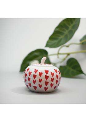 Kraftlik Handicrafts Apple Shape Ceramic Pickle Jars | Handcrafted
