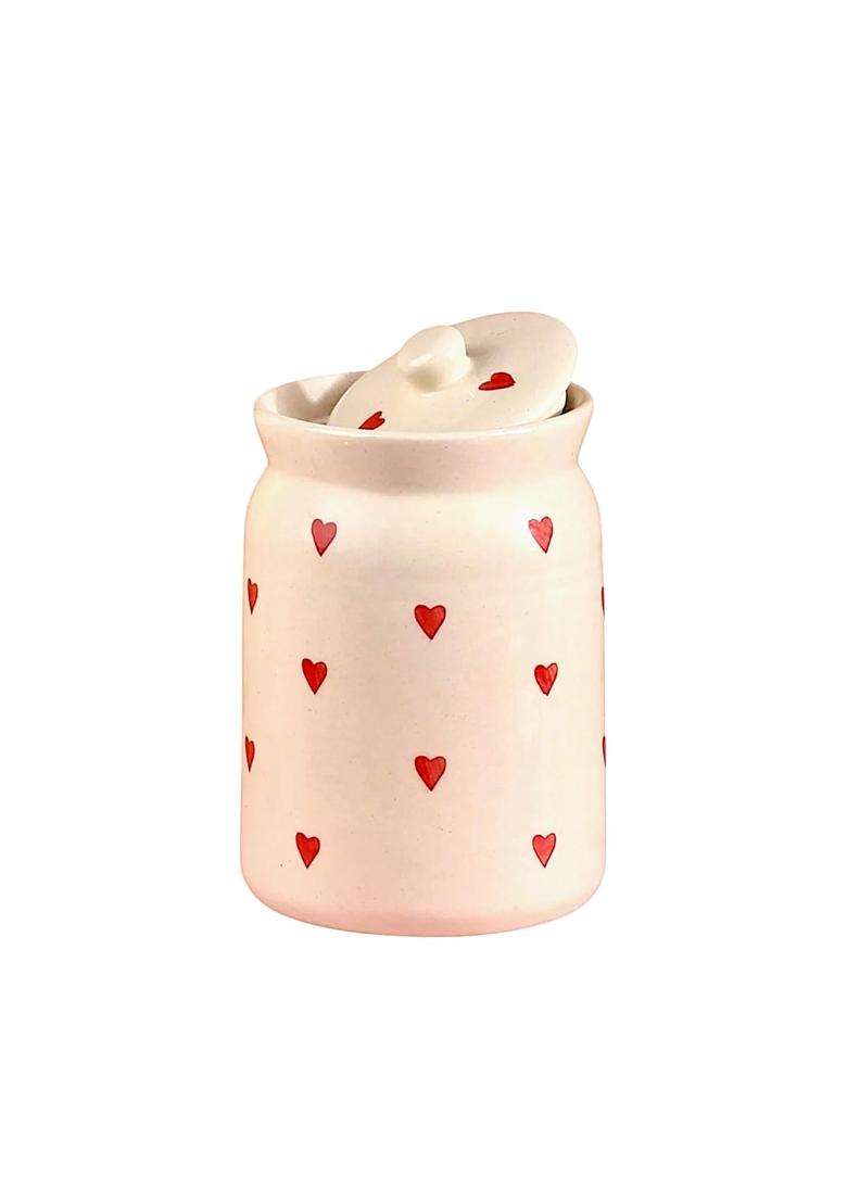 ClayStone Ceramic Storage Jar | 2000 ml | 67.6 fl oz - Indya