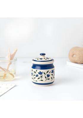 Kraftlik Handicrafts Pickle Jar Ceramic Achar Barni with Tight Lid | 1200 ml | 40.6 fl oz