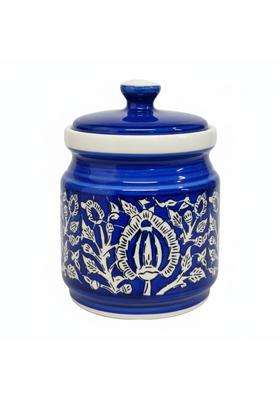 Kraftlik Handicrafts Ceramic Storage Jar with Lid | 1200 ml | 40.6 fl oz