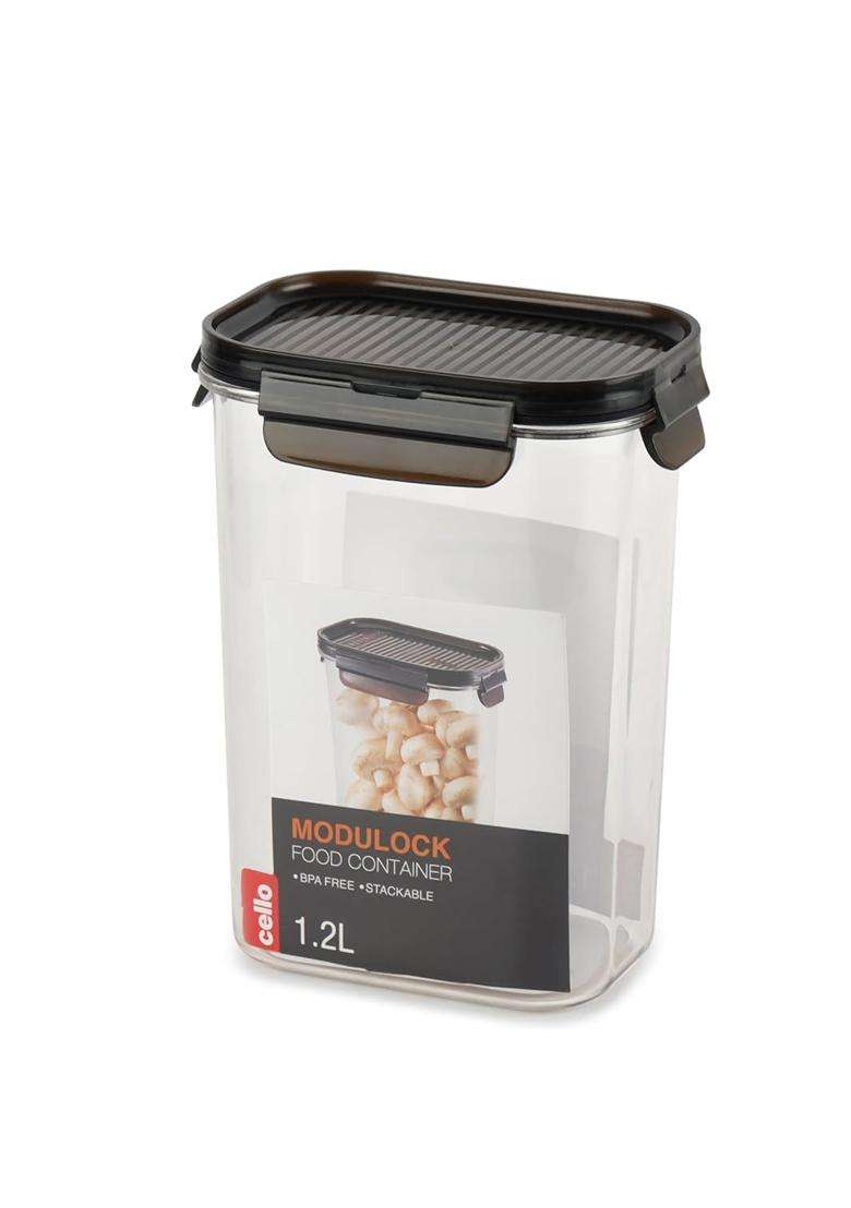 CELLO Modulock Rectangular Pet Storage Container for Kitchen Pcs | 1200 ml | 40.6 fl oz | 2-Piece Set - Indya