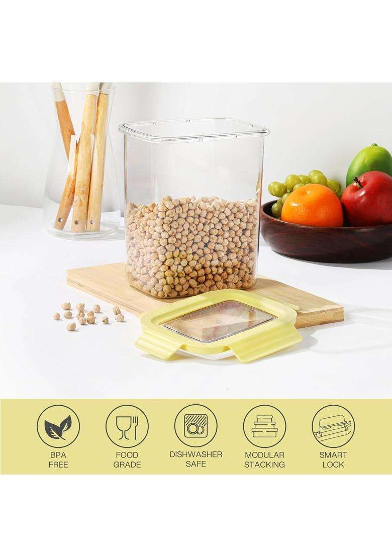 CELLO Stylelock Pet Storage Container for Kitchen Baby Green | 2500 ml | 84.5 fl oz - Indya