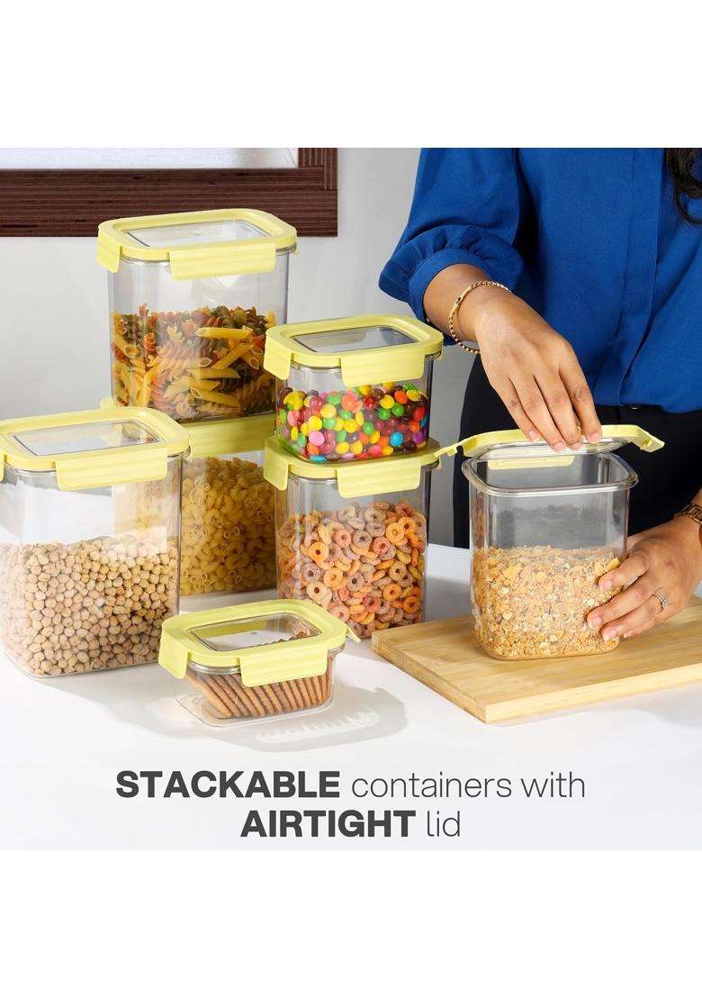 CELLO Stylelock Pet Storage Container for Kitchen Baby Green | 2500 ml | 84.5 fl oz - Indya