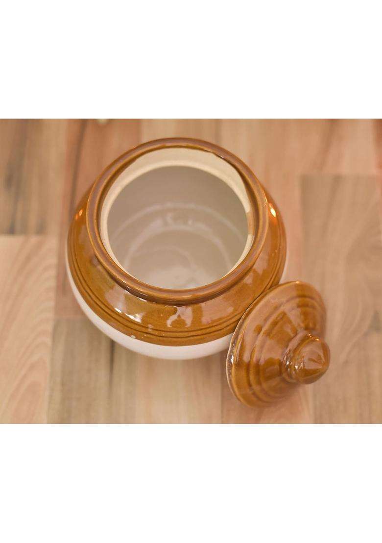 SHRIYAM CRAFT Ceramic Jar Lota Water Pot Shape | 500 ml | 16.9 fl oz - Indya